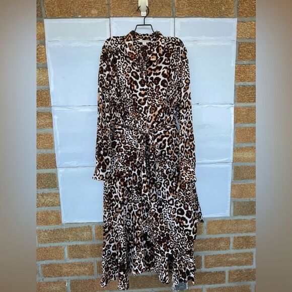 WHISTLE ANIMAL PRINT ESME DRESS SIZE 10 - Picture 5 of 17